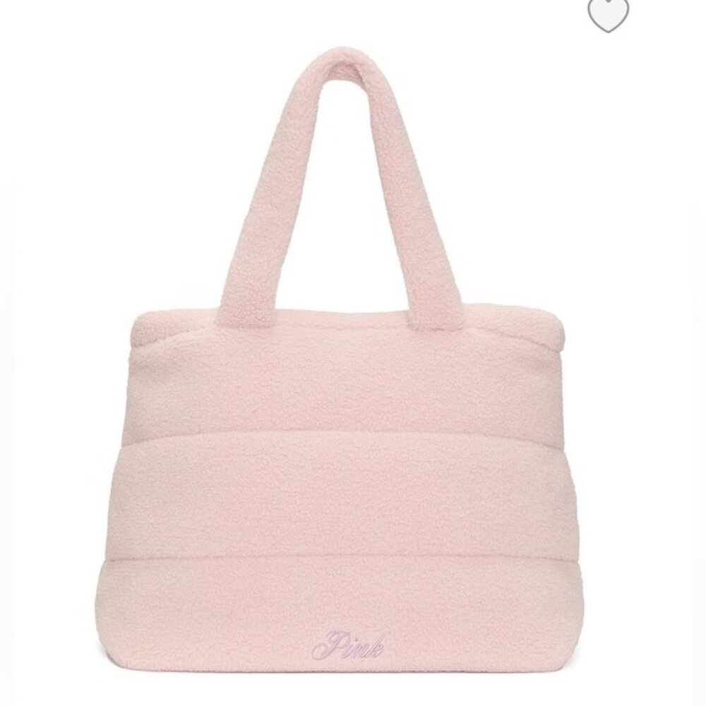 Pink by Victoria's Secret Cozy Plush Tote NWT